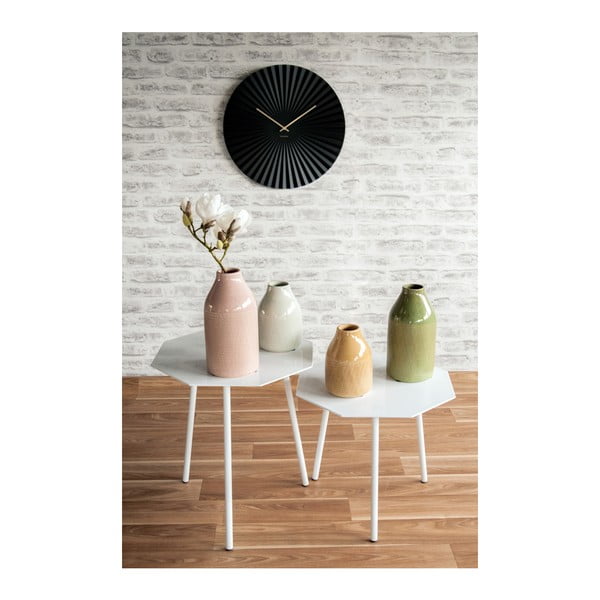 Czarny zegar Karlsson Sensu, ⌀ 40 cm-image-1