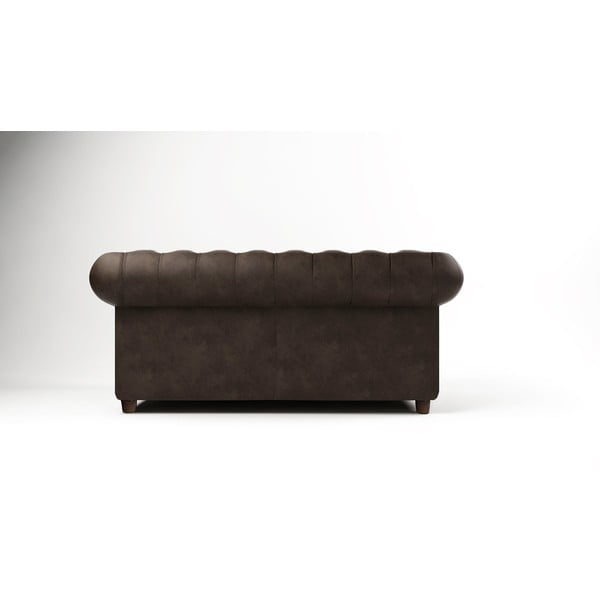 Ciemnobrązowa aksamitna sofa 184 cm Cambridge – Ropez-image-3