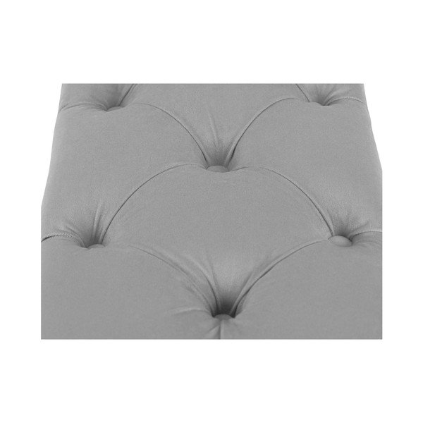 Szara ławka ze schowkiem do łóżka Kooko Home Manna, 47x180 cm-image-3