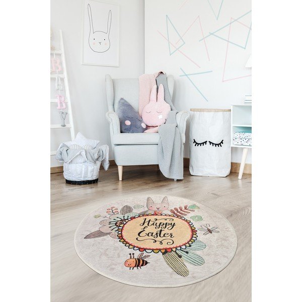 Dziecięcy dywan antypoślizgowy Conceptum Hypnose Baby Rabbit, ø 140 cm-image-1