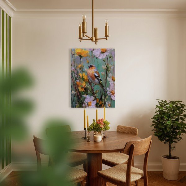 Obraz drukowany z ramą w zestawie 60x80 cm Fringilla – Styler-image-2