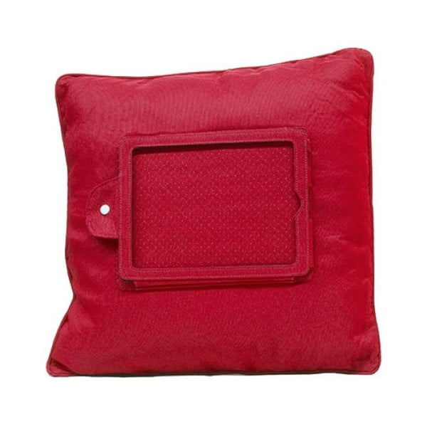 Czerwona poduszka z uchwytem na iPad InnovaGoods