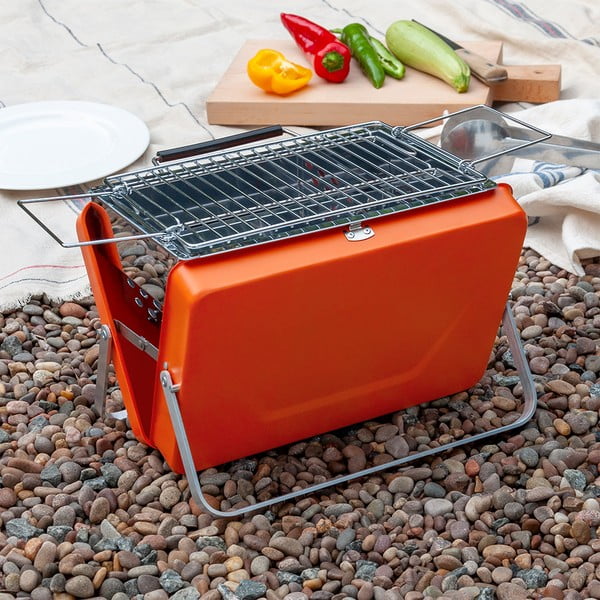 Przenośny grill na węgiel drzewny Burnt Orange – Rex London-image-1