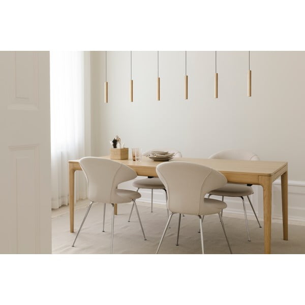 Rozkładany stół z litego drewna dębowego 90x200 cm Heart'n'Soul – UMAGE-image-1