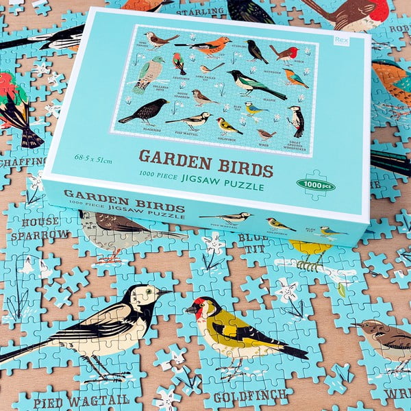 Puzzle (liczba elementów 1000) Garden Birds – Rex London-image-1
