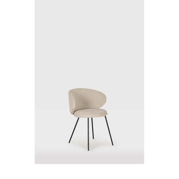 Beżowe tapicerowane fotele jadalniane zestaw 2 szt. Rush – Marckeric-image-1