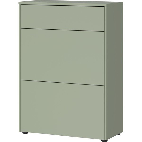 Szarozielona szafka z matowym wykończeniem 70x99x34 cm Binetto – Germania