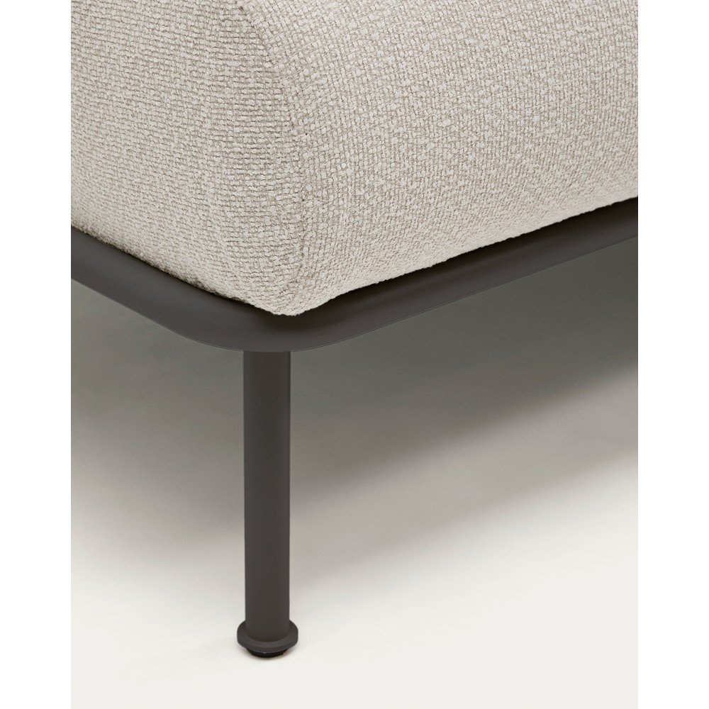 Beżowa częściowo rozkładana sofa z tkaniny szenilowej 214 cm Aurum – Kave Home (zdjęcie 5)