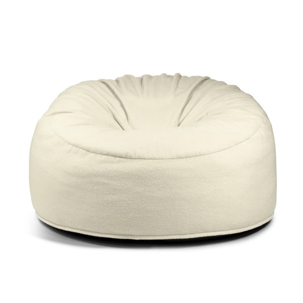 Kremowy worek do siedzenia z materiału bouclé Om 135 – SLOWDOWN-image-2