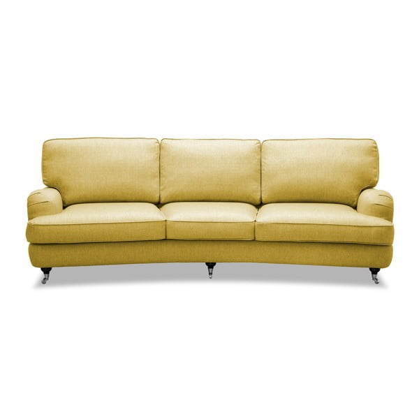 Żółta sofa 3-osobowa Vivonita William-image-3