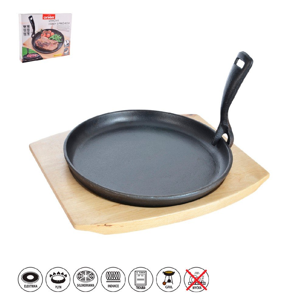 Żeliwna patelnia do grillowania z odpinaną rączką ø 22 cm LITINA – Orion (zdjęcie 8)