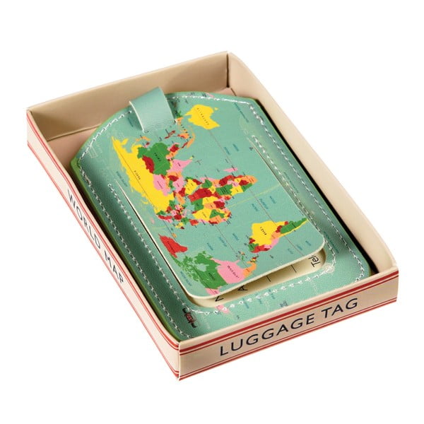 Etykieta imienna na walizkę Rex London World Map-image-3