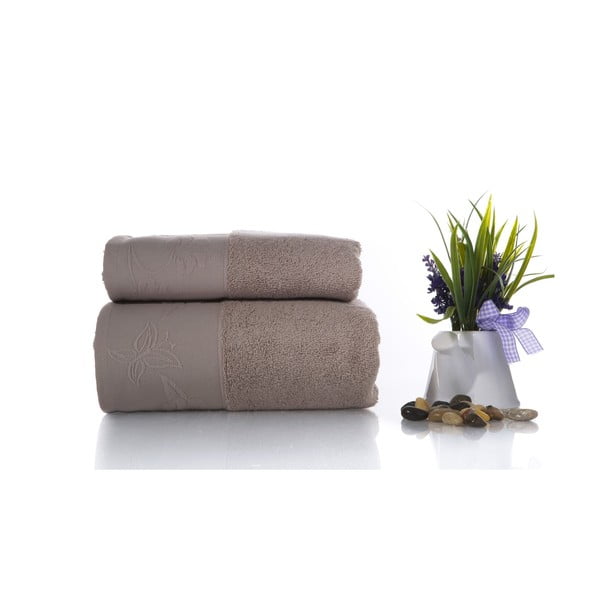 Zestaw 2 ręczników Pretty V1, 50x90 cm + 70x140 cm