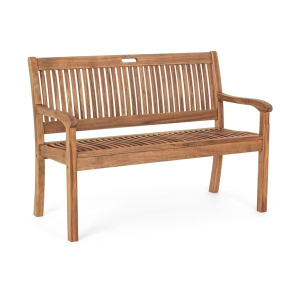 Drewniana ławka ogrodowa w naturalnym kolorze Noemi – Bizzotto-image-2