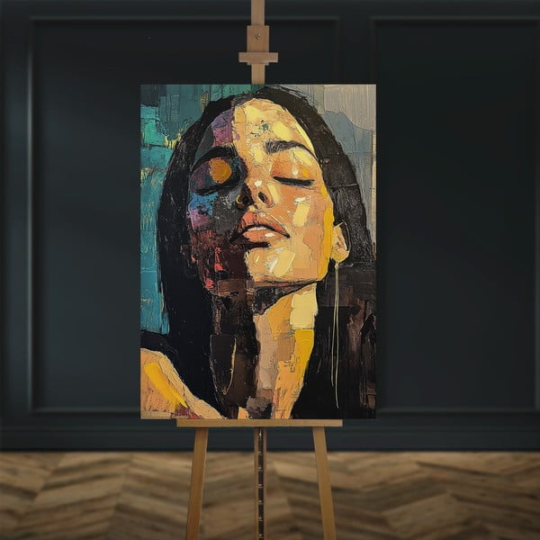 Obraz z ręcznie malowanymi elementami 70x100 cm Vivian – Styler-image-4