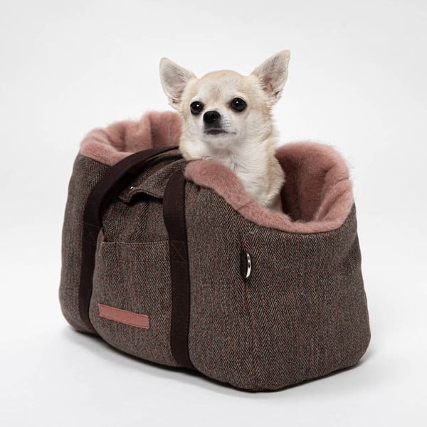 Torba transportowa dla psów 26x36 cm Milano Herringbone S – Cloud7-image-1