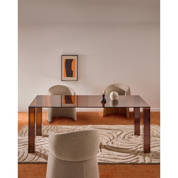 Szklany stół 100x200 cm Adularia – Kave Home-image-1