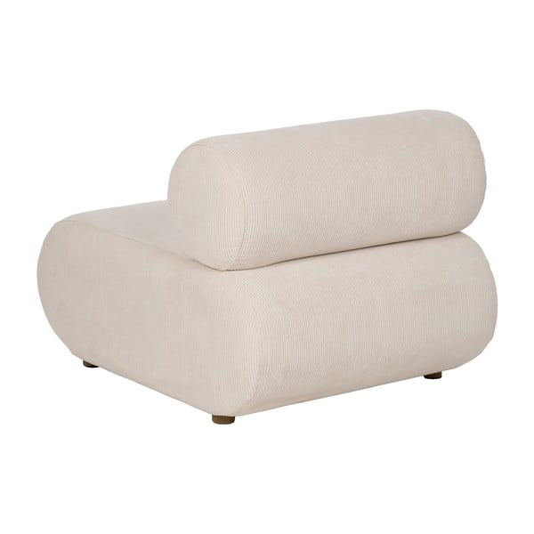 Kremowy sztruksowy fotel – Ixia-image-3