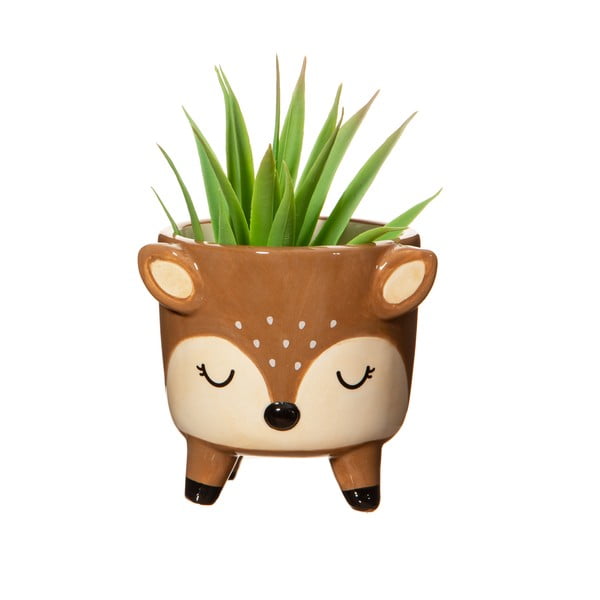 Kamienna osłonka na doniczkę Deer – Sass & Belle-image-1