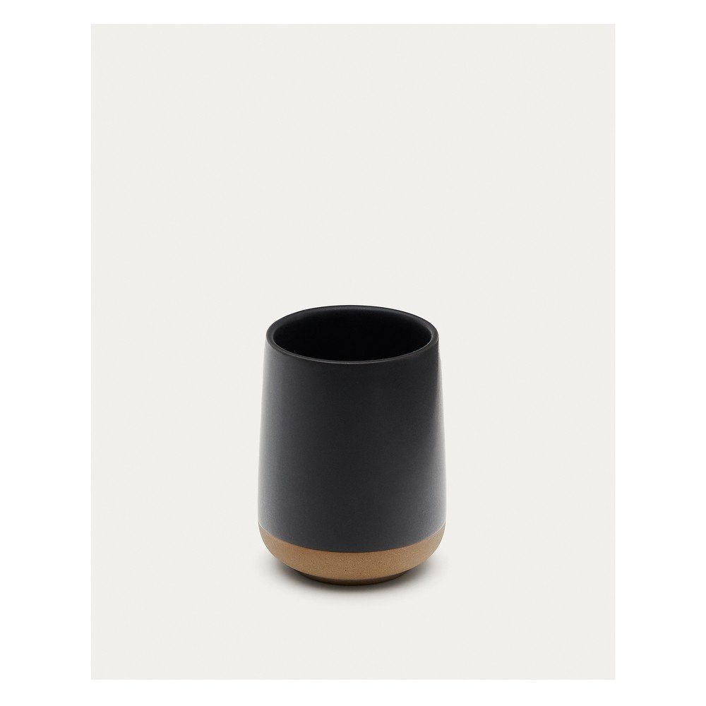 Ciemnoszary kubek na szczoteczki do zębów ceramiczny Silma – Kave Home (zdjęcie 4)