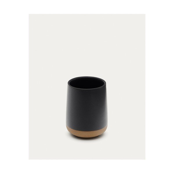 Ciemnoszary kubek na szczoteczki do zębów ceramiczny Silma – Kave Home-image-3