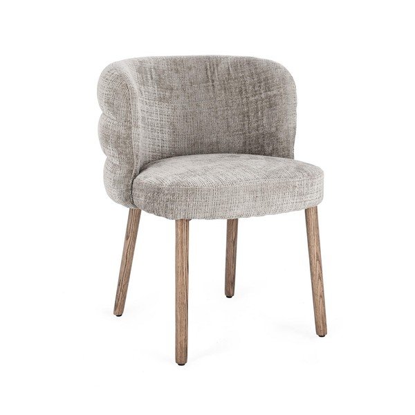 Szare tapicerowane krzesło Ilma – Bizzotto