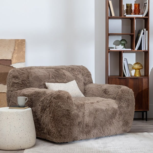 Brązowy fotel Teddy – Ixia-image-1
