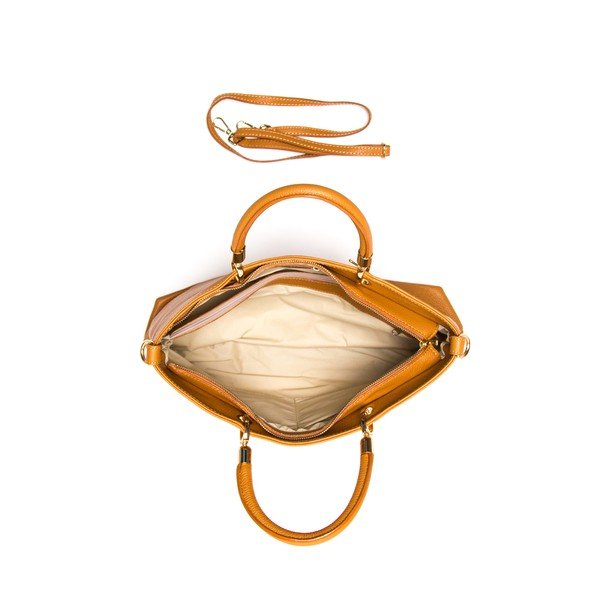 Skórzana torebka Luisa Vannini 1131 Cognac-image-3