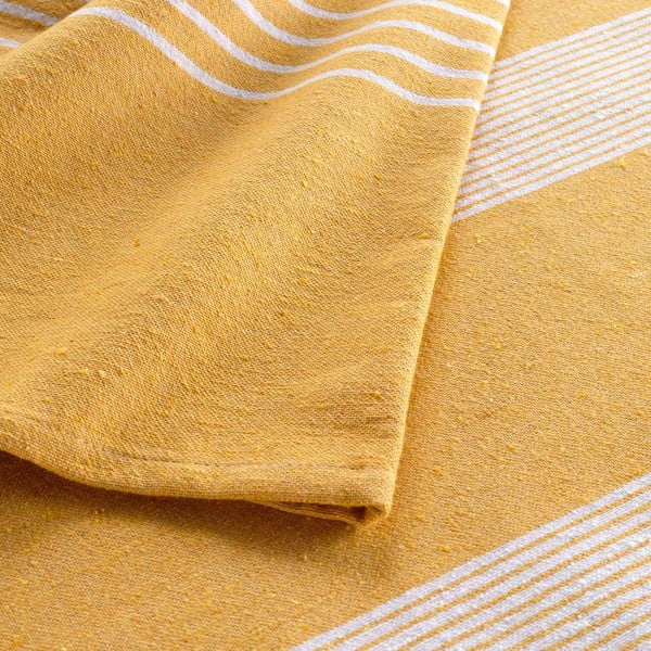 Żółta narzuta 220x240 cm Adele – douceur d'intérieur-image-1