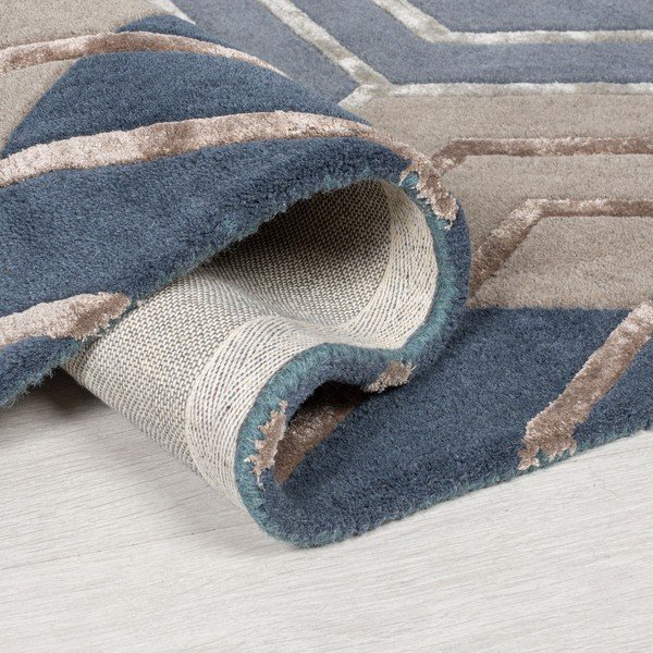 Niebieski dywan wełniany Flair Rugs Harlow, 160x230 cm-image-1