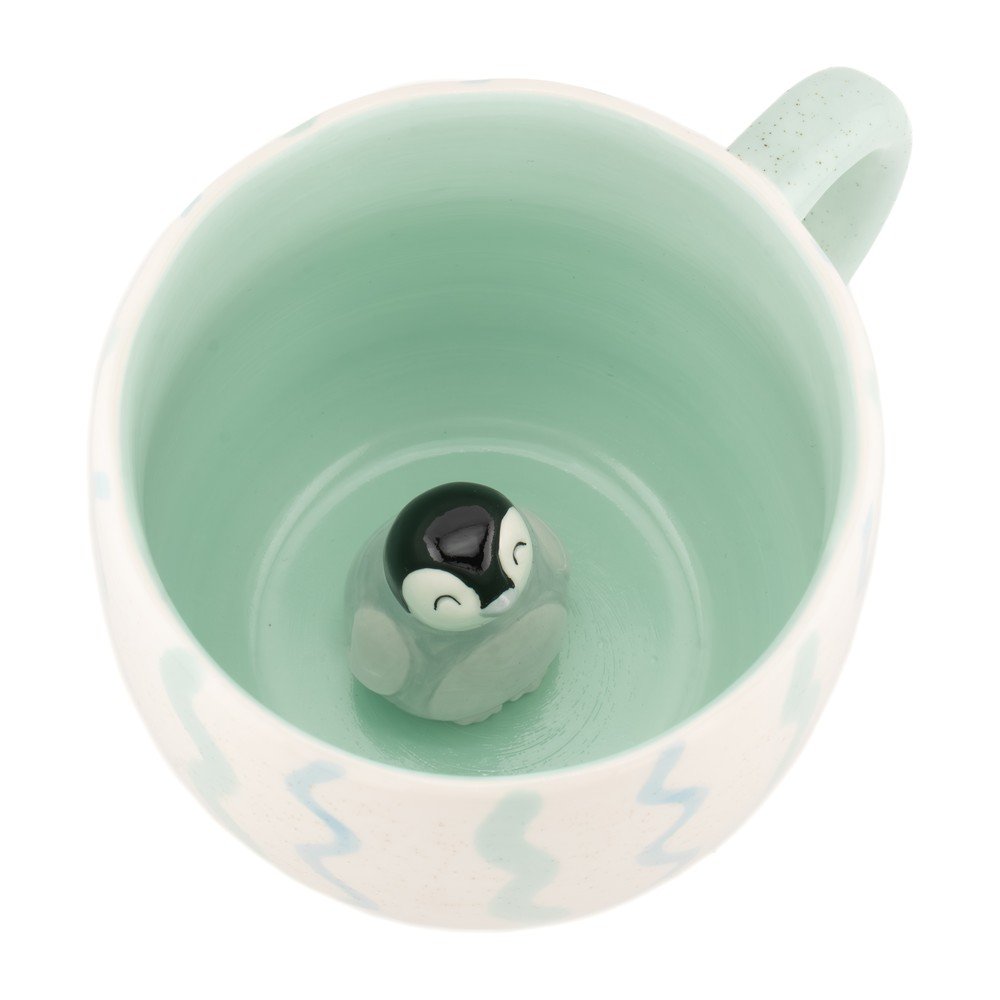 Miętowy kubek Surprise Penguin – Sass & Belle