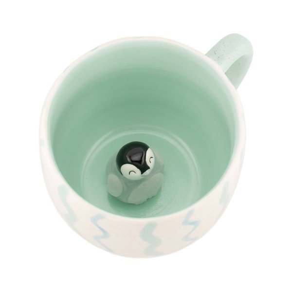 Miętowy kubek Surprise Penguin – Sass & Belle