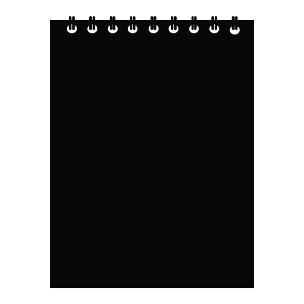 Czarna samoprzylepna tablica ścienna LineArtistica Note Uno, 30x40 cm