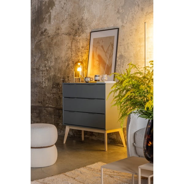 Szarozielona komoda 80x83x40 cm Pisco – Marckeric-image-1