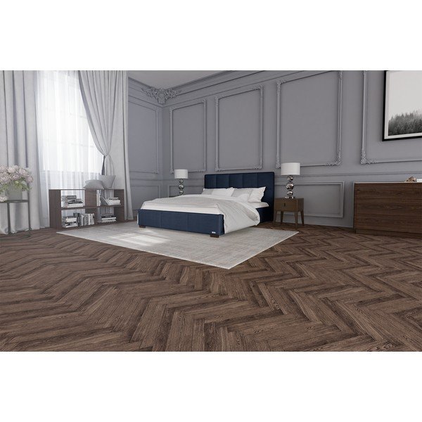 Ciemnoniebieskie łóżko dwuosobowe Guy Laroche Home Allure, 160x200 cm-image-3