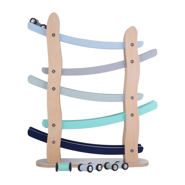 Drewniany kaskadowy tor z autkami Kindsgut Run-image-2