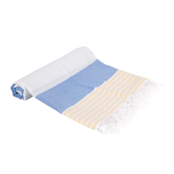 Ręcznik hammam z ręcznie tkanej bawełny ZFK Maren, 180x100 cm