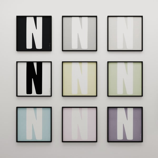 Plakat Litera N, 50x50 cm-image-2