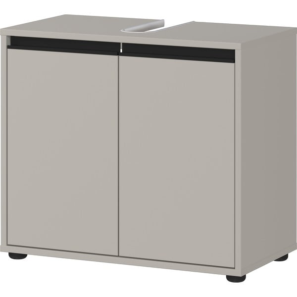 Szara szafka pod umywalkę 63x55 cm Lemont – Germania-image-2