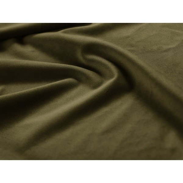 Aksamitny puf w kolorze khaki Molino – Micadoni -image-2