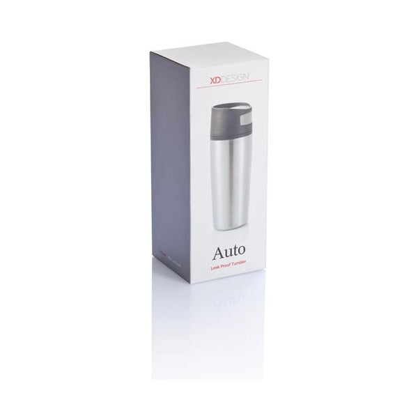 Srebrny kubek termiczny do auta XD Design, 300 ml-image-4