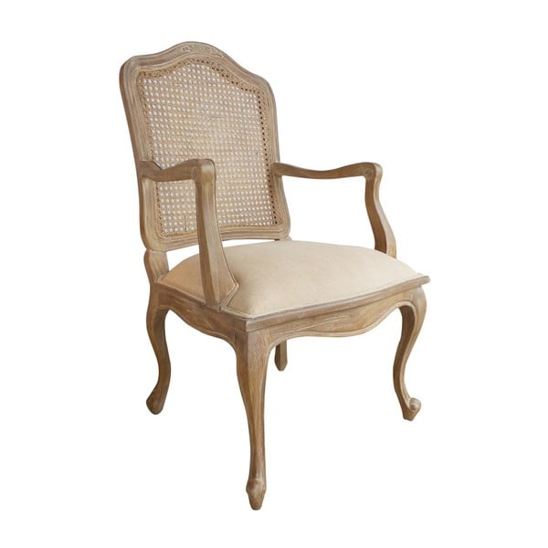 Beżowe krzesło z drewna tekowego Orchidea Milano Baar