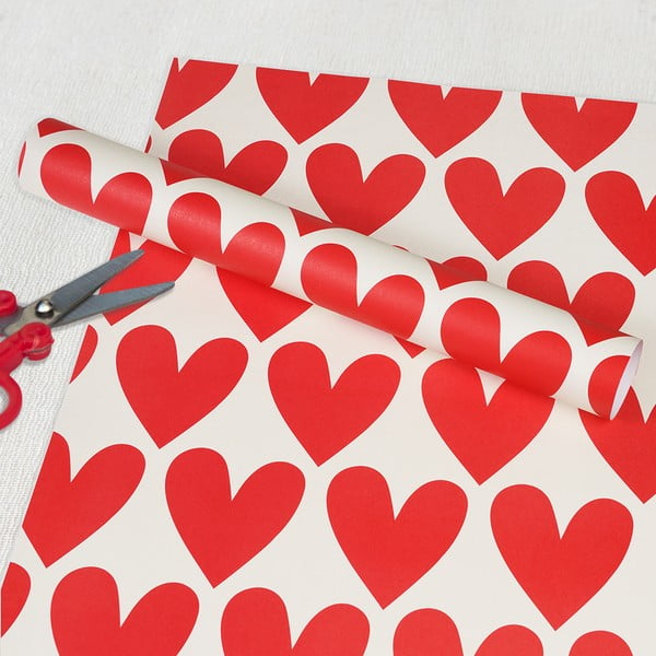 Papiery do pakowania prezentów zestaw 5 szt. Hearts – Rex London-image-1