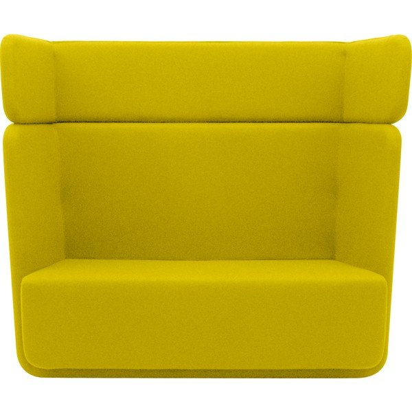Żółty fotel Softline Basket Felt Melange Yellow-image-4