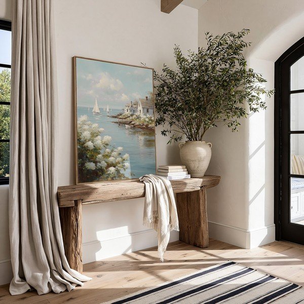Obraz drukowany z ramą w zestawie 60x80 cm Quiet Bay – Styler-image-1