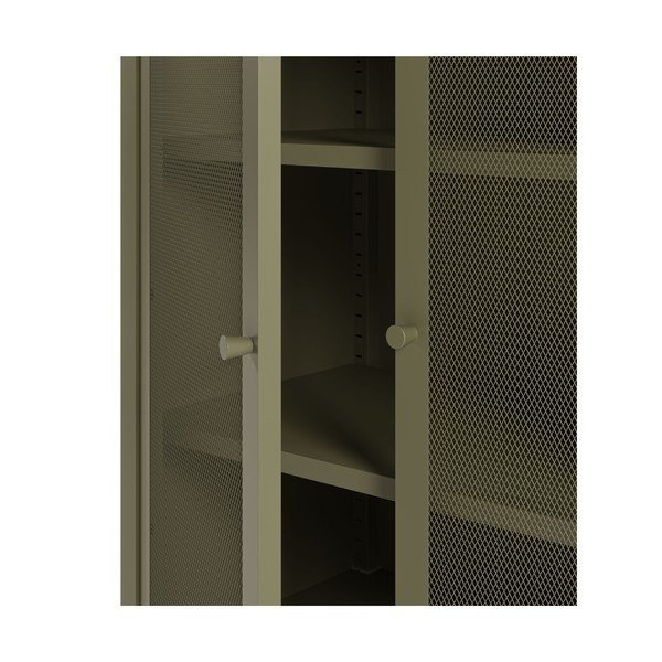 Zielona metalowa szafka 70x100x40 cm Fayna – Marckeric-image-4