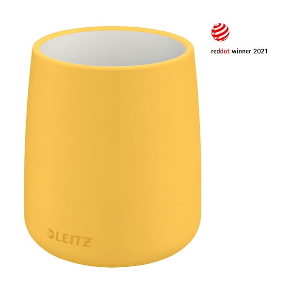 Żółty ceramiczny kubek na długopisy Leitz Cosy-image-4