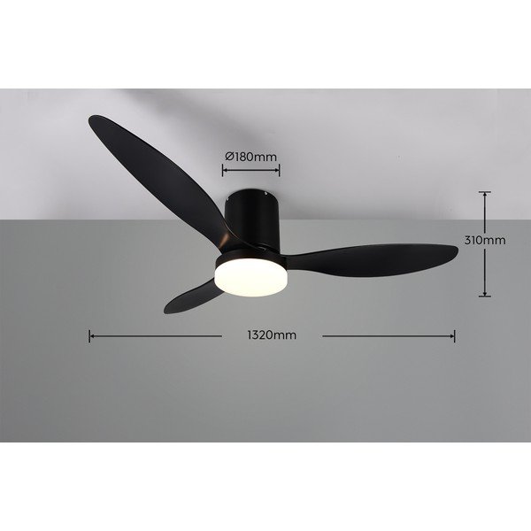 Lampa sufitowa LED w kolorze matowej czerni ø 132 cm Göteborg – Reality-image-4