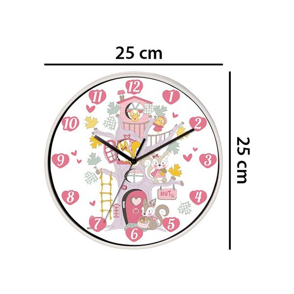 Zegar ścienny WALPLUS Happy Tree, ⌀ 25 cm-image-1