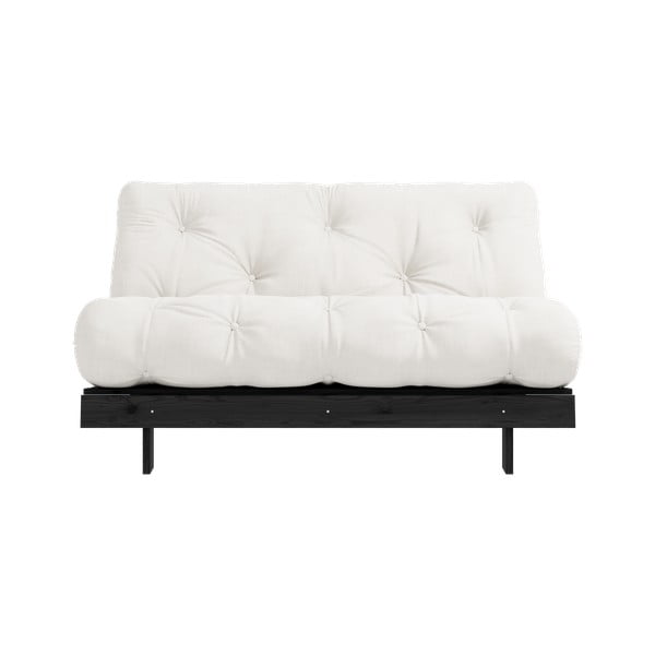 Kremowa rozkładana sofa 140 cm Roots Black Night – Karup Design-image-3